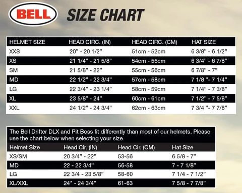 Bell Motorcycle Helmet Size Chart Quality Assurance Protein Burger Com