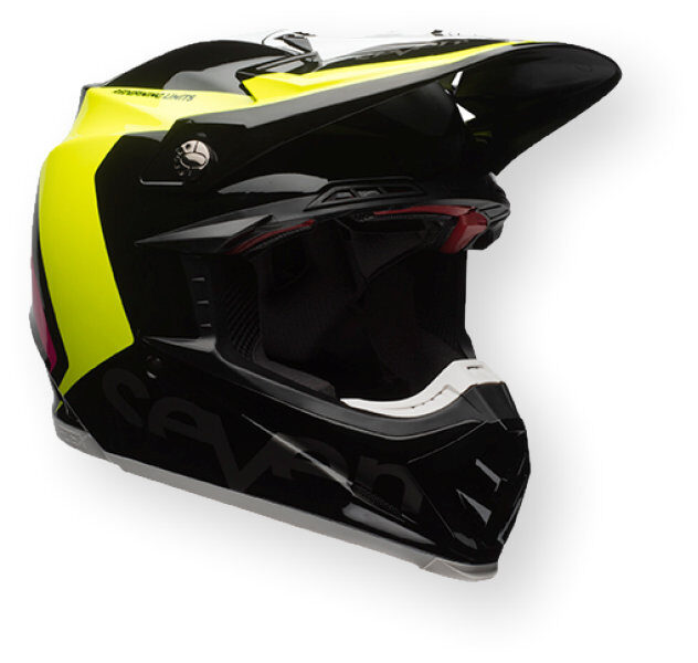 Bell Moto-9 Flex Seven Rogue Helmet Black / Fluo Yellow