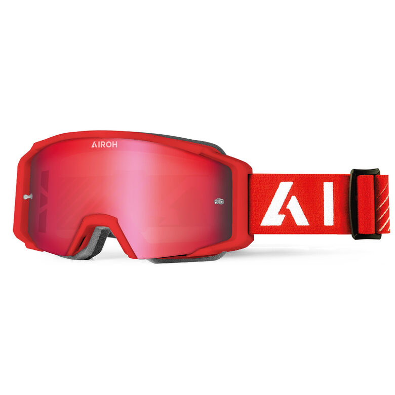Airoh Blast Xr1 Red Matt - Lens Blue Mirrored