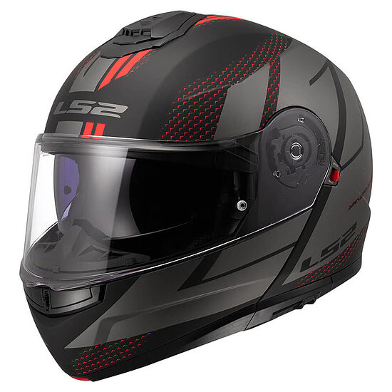 LS2 FF908 STROBE II CODE helmet - 3XL , Black Grey