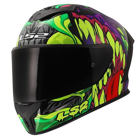 LS2 FF820 RAPID III LYCANT Helmet - Purple Green , XXS