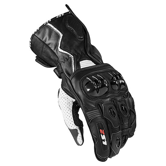 LS2 Swift Racing Gloves - Black Neon Yellow , S