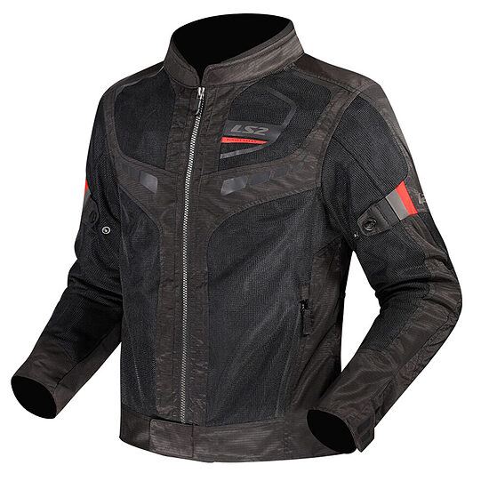 LS2 Garda Air Man Jacket - 4XL , Black Red