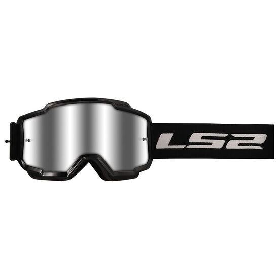 LS2 CHARGER GOGGLE Black/Silver Visor