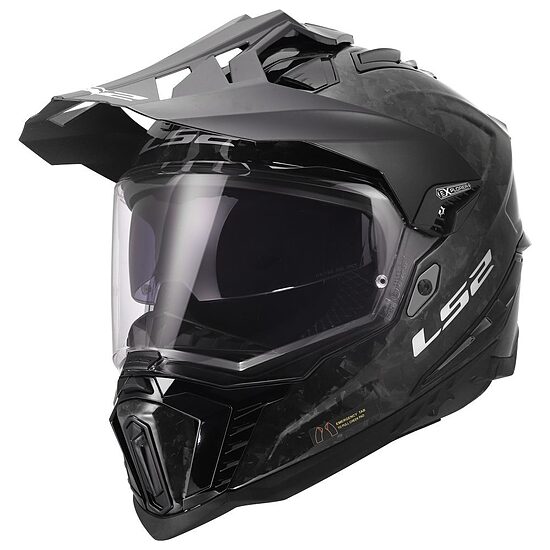 LS2 MX701 EXPLORER C FORGED Helmet - Gloss Black , 3XL