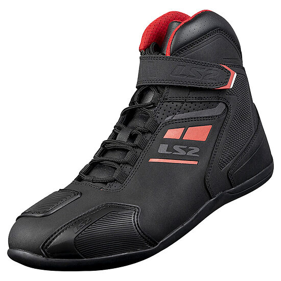 LS2 Garra Man Boots - 46 , Black Red