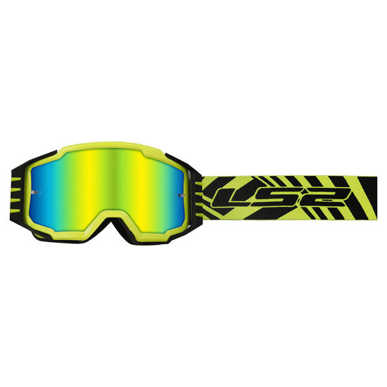 LS2 CHARGER PRO GOGGLE H-V Yellow/Iridium Visor