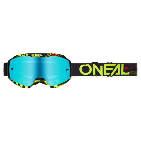 O'Neal B-10 Goggle ATTACK black/neon yellow - radium blue