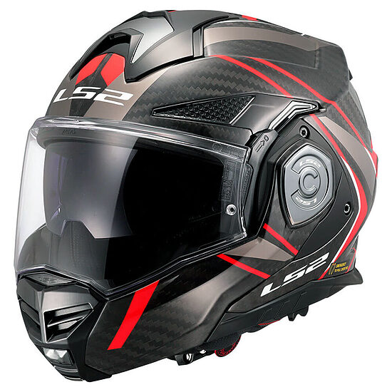 LS2 FF901 ADVANT X CARBON FUTURE II Helmet - S , Red
