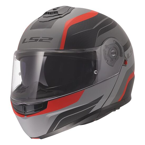 LS2 FF908 STROBE II MONZA helmet - M , Matt Black H-V Yellow