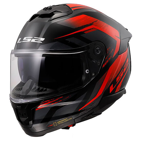 LS2 FF808 STREAM II FURY helmet - Black H-V Yellow , XXL