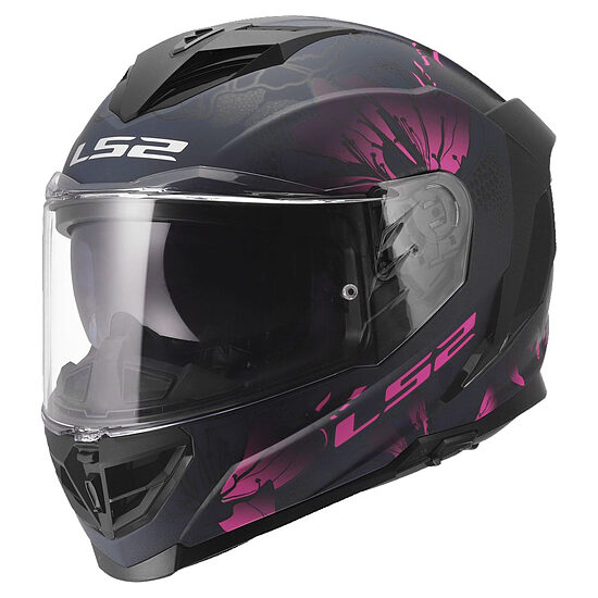LS2 FF818 STORM III BURST Helmet - XS , Black Pink