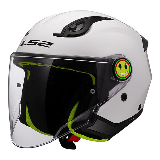 LS2 OF622 FUNNY II Solid HELMET - White , S