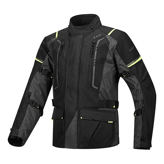 LS2 Narvik Man Jacket - 5XL , Grey Black H-V Yellow