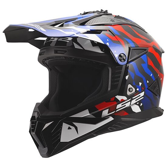 LS2 MX708 FAST II GROTESK Helmet - 3XL , Blue Pink Green