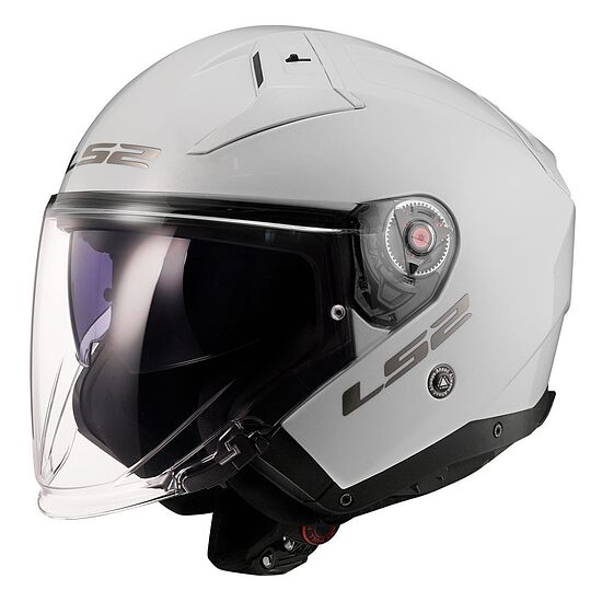 LS2 OF603 INFINITY II SOLID Helmet - XXL , Gloss White