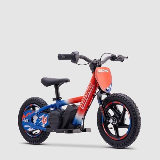 Apollo Sedna MX 12" Electric Balance Bike Blue/White/Red