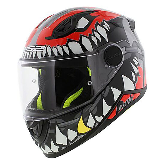 LS2 FF812 KID PUNK helmet - Grey Red , S