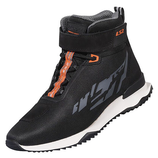 LS2 Acrux Man Boots - BLACK H-V ORANGE , 46