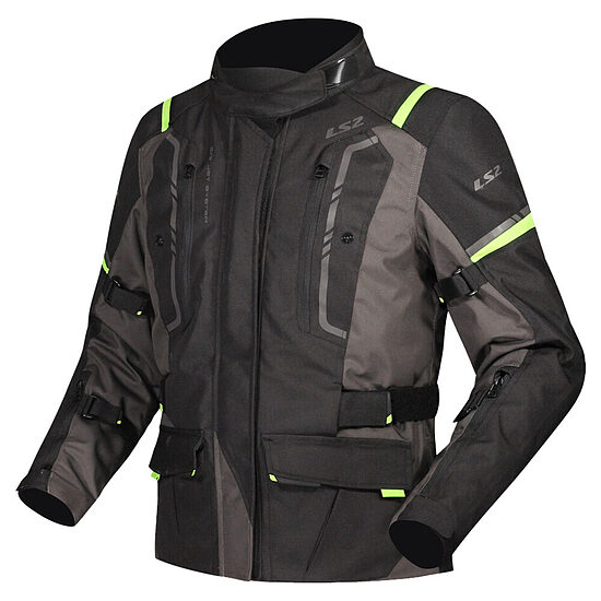 LS2 Narvik Lady Jacket - XL , Grey Black H-V Yellow