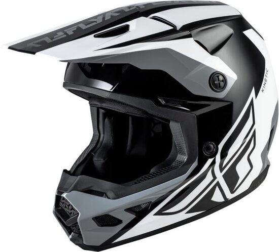 FLY RACING KINETIC CREST black/white