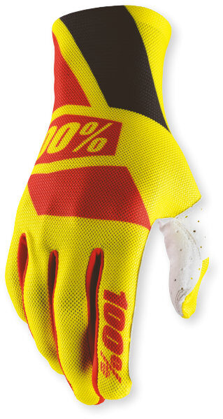 100% Celium Glove Yellow/Red