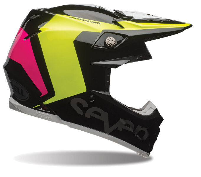 Bell Moto-9 Flex Seven Rogue Helmet Black / Fluo Yellow