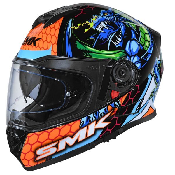 SMK TWISTER DRAGON krāsa melna/oranžs/gaiši zila