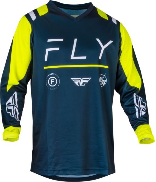 FLY RACING F-16 jersey fluo/navy blue/white